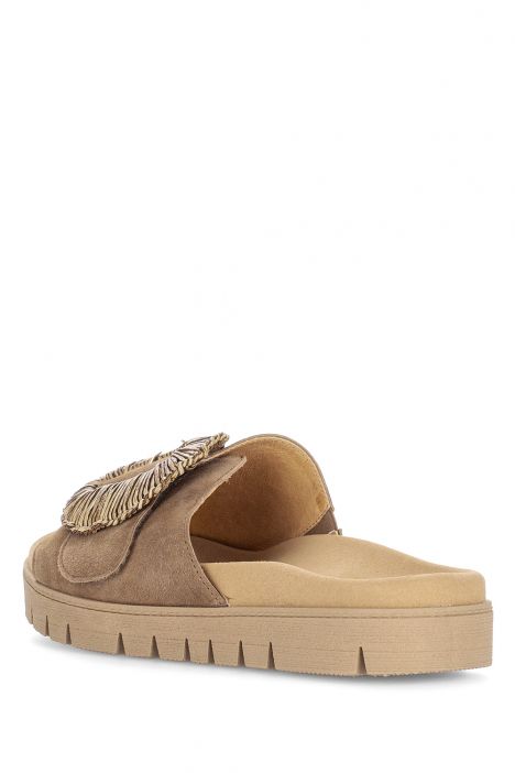 83742 Gabor Kadın Anatomik Terlik 36-41 14 Toprak/Samtchevreau, peanut