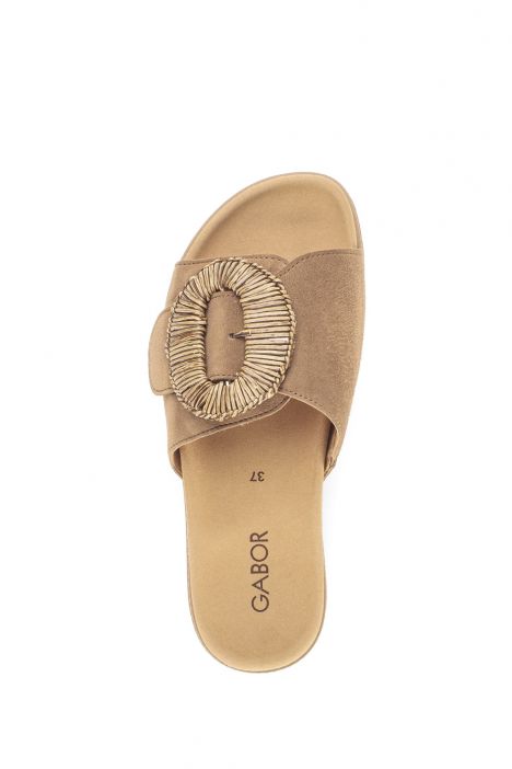 83742 Gabor Kadın Anatomik Terlik 36-41 14 Toprak/Samtchevreau, peanut