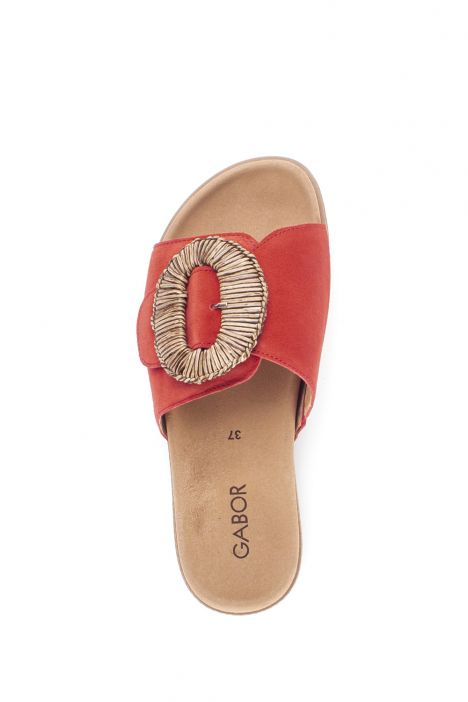 83742 Gabor Kadın Anatomik Terlik 36-41 15 Kırmızı/Dreamvelour, chili
