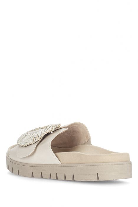 83742 Gabor Kadın Anatomik Terlik 36-41 22 Gri/Nappa Nava, panna