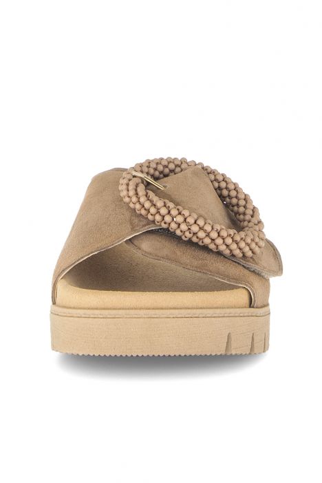 83745 Gabor Kadın Tokalı Anatomik Terlik 36-41 18 Toprak/Samtchevreau peanut