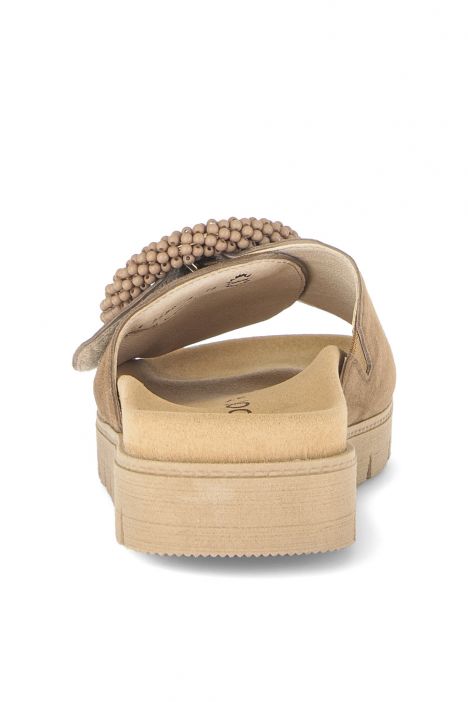 83745 Gabor Kadın Tokalı Anatomik Terlik 36-41 18 Toprak/Samtchevreau peanut