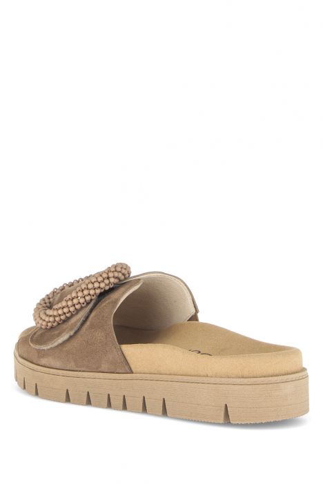 83745 Gabor Kadın Tokalı Anatomik Terlik 36-41 18 Toprak/Samtchevreau peanut