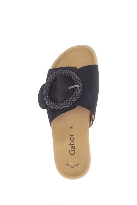 83745 Gabor Kadın Tokalı Anatomik Terlik 36-41 36 Lacivert/Samtchevreau dark blue