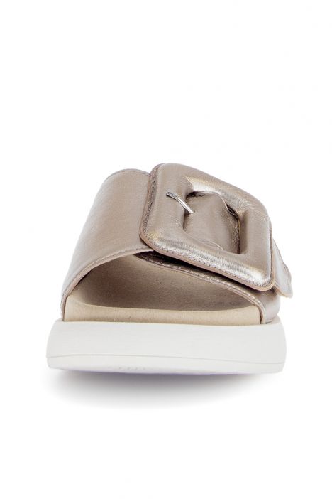 83751 Gabor Kadın Tokalı Anatomik Terlik 36-41 62 Metalik/Shine Metallic puder