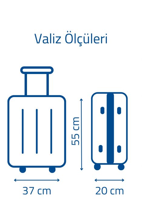 8429 Bric's Ulisse Kabin Boy Valiz 37x55x20 cm Ocean Blue - 050