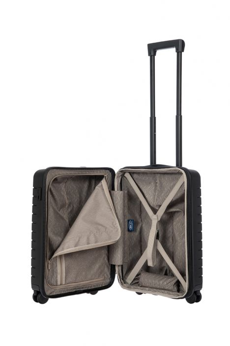 8430 Bric's Ulisse Körüklü Kabin Boy Valiz 37x55x23/27 cm Siyah / Black