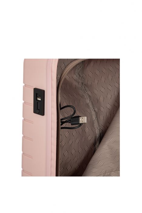 8430 Bric's Ulisse Körüklü Kabin Boy Valiz 37x55x23/27 cm Pembe / Pink
