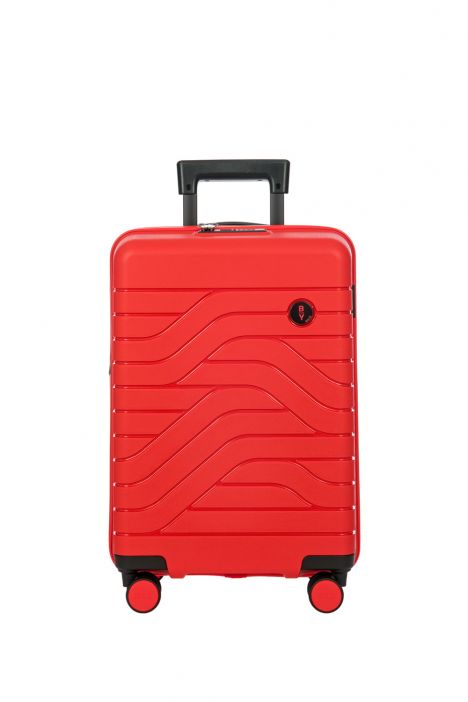 8430 Bric's Ulisse Körüklü Kabin Boy Valiz 37x55x23/27 cm Kırmızı/Rosso - 019