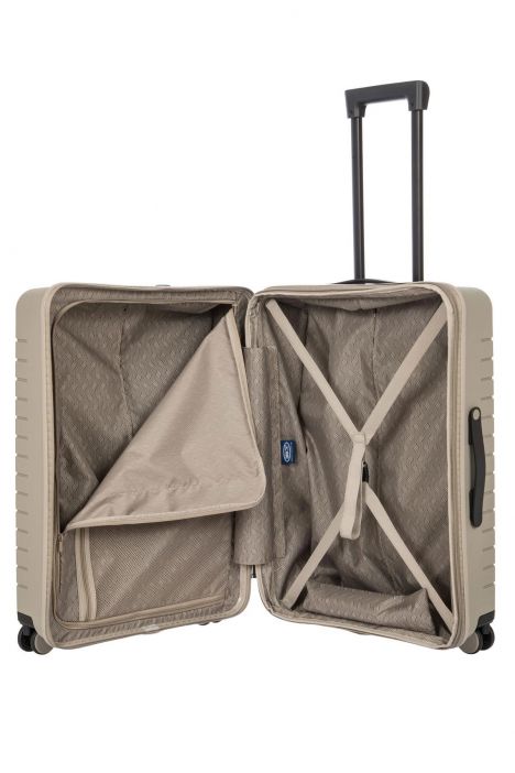 8431 Bric's Ulisse Körüklü Büyük Boy Valiz 49x71x28/32 cm Dove Gri / Dove Grey