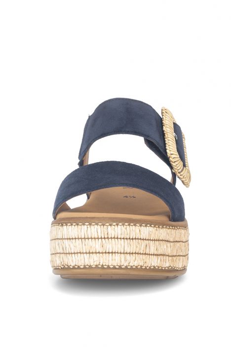 84562 Gabor Kadın Topuklu Sandalet 3.5-7.5 16 Lacivert/Dreamvelour/Metalic marine