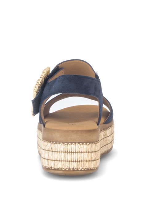 84562 Gabor Kadın Topuklu Sandalet 3.5-7.5 16 Lacivert/Dreamvelour/Metalic marine