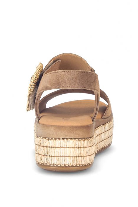 84562 Gabor Kadın Topuklu Sandalet 3.5-7.5 14 Toprak/Samtchevreau, peanut
