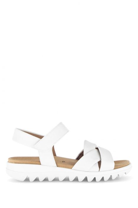 84812 Gabor Kadın Deri Sandalet 36-41 21 Beyaz/Lammnappa weiss