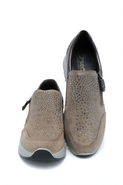 858280 Imac Esther Kadın Taşlı Anatomik Yürüyüş Ayakkabısı 36-41 Kahve/Moro 7152/017 Fango/Marrone