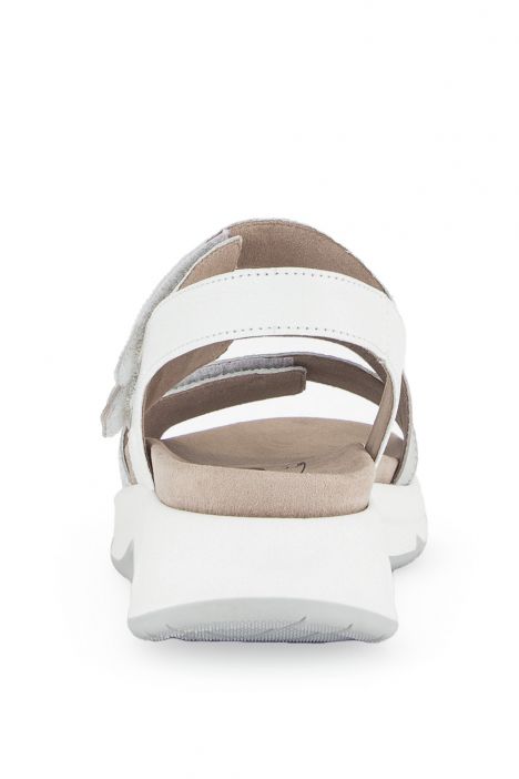 86882 Gabor Rolling Soft Kadın Anatomik Sandalet 3.5-7.5 51 Beyaz/FlechtM/Satin/Cervo silber/weiss
