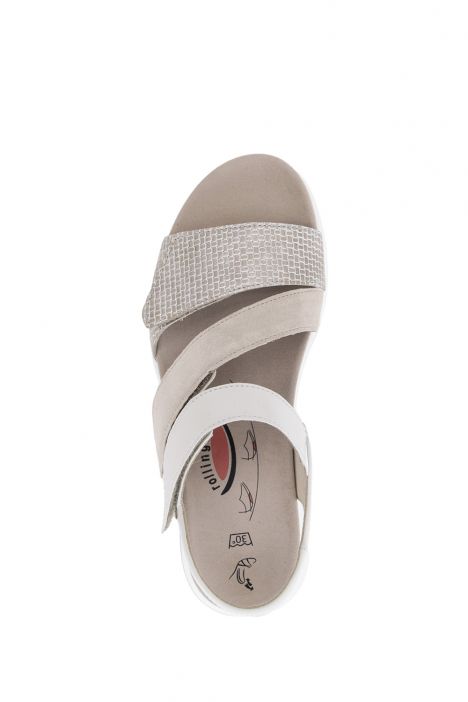86882 Gabor Rolling Soft Kadın Anatomik Sandalet 3.5-7.5 61 Bej/Raffia/Vel/Foulard beige/oasi/offwhite
