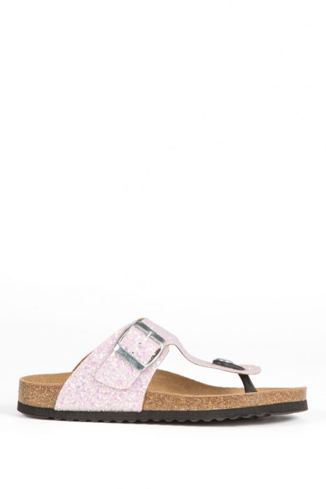 8712 Ch-Kifidis Çocuk Terlik 28-35 GLIT.PINK-PEMBE TONU
