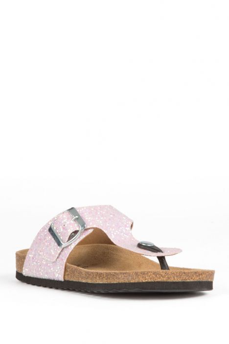 8712 Ch-Kifidis Çocuk Terlik 28-35 GLIT.PINK-PEMBE TONU