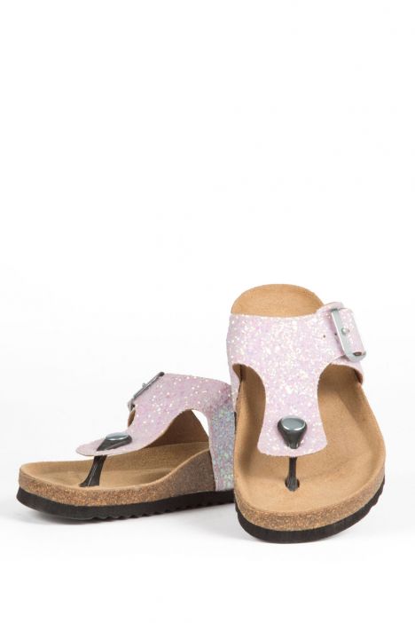 8712 Ch-Kifidis Çocuk Terlik 28-35 GLIT.PINK-PEMBE TONU