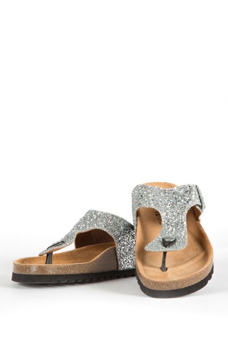 8712 Ch-Kifidis Kadın Terlik 36-40 GLIT.SILVER-GRİ TONU