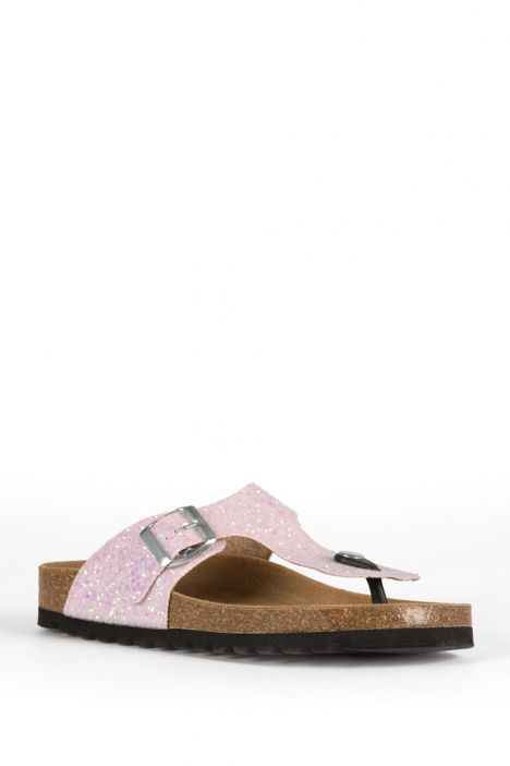 8712 Ch-Kifidis Kadın Terlik 36-40 GLIT.PINK-PEMBE TONU