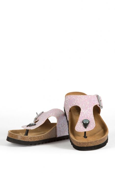 8712 Ch-Kifidis Kadın Terlik 36-40 GLIT.PINK-PEMBE TONU