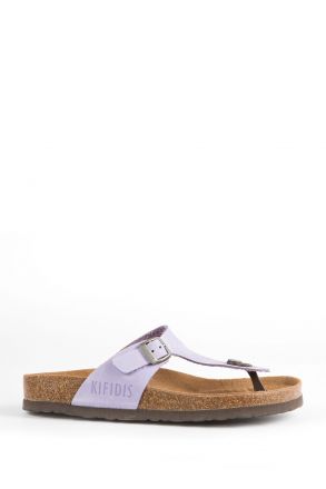8871 Ch-Kifidis Soft Step Kadın Parmak Arası Mantar Terlik 36-41 Mor / Lilac