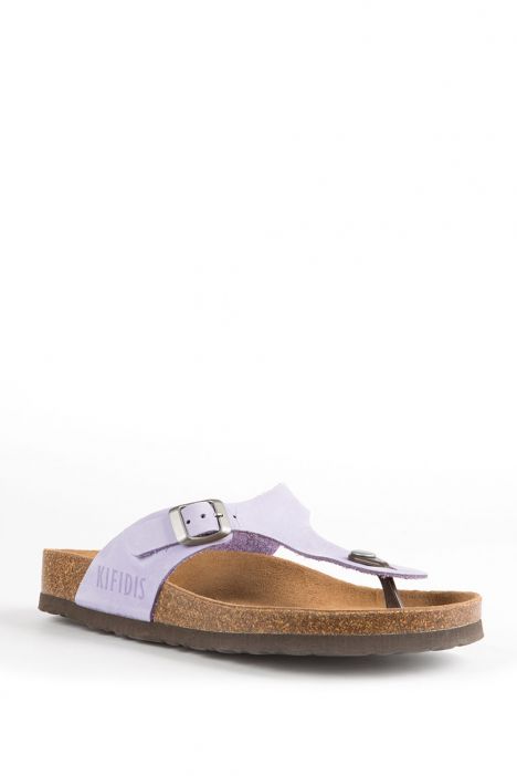 8871 Ch-Kifidis Soft Step Kadın Parmak Arası Mantar Terlik 36-41 Mor / Lilac