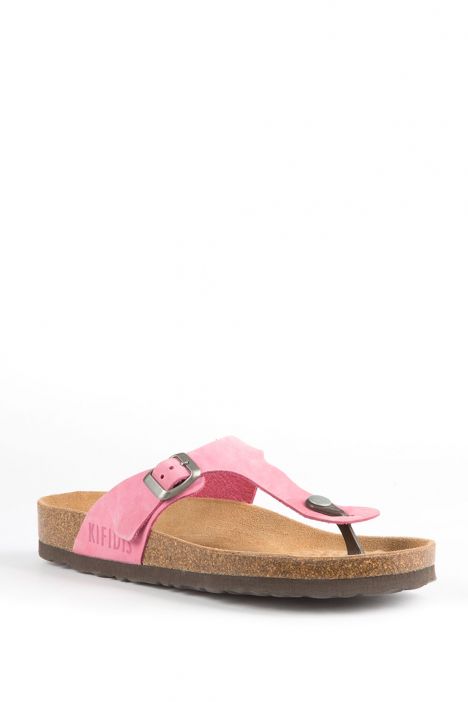8871 Ch-Kifidis Soft Step Kadın Parmak Arası Mantar Terlik 36-41 Pembe / Pink