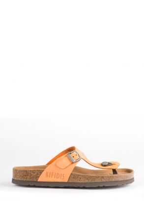 8871 Ch-Kifidis Soft Step Kadın Parmak Arası Mantar Terlik 36-41 Turuncu / Orange