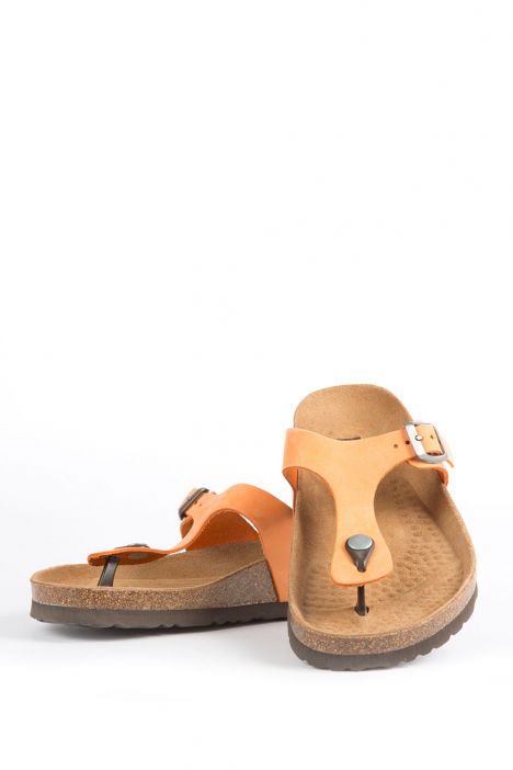 8871 Ch-Kifidis Soft Step Kadın Parmak Arası Mantar Terlik 36-41 Turuncu / Orange