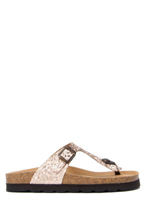 8871 Ch-Kifidis Soft Step Kadın Parmak Arası Mantar Terlik 36-41 BRONZE - 409