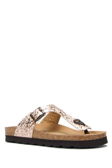 8871 Ch-Kifidis Soft Step Kadın Parmak Arası Mantar Terlik 36-41 BRONZE - 409