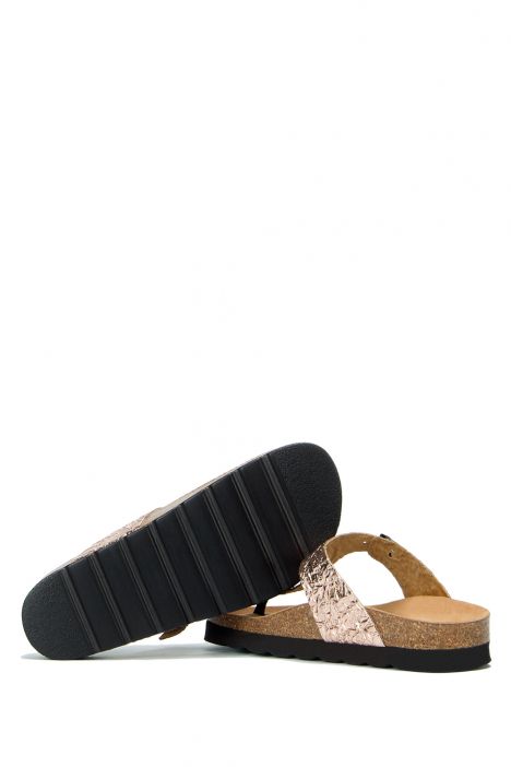 8871 Ch-Kifidis Soft Step Kadın Parmak Arası Mantar Terlik 36-41 BRONZE - 409