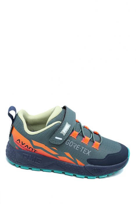 89165 Primigi Unisex Çocuk Gore-Tex Spor Ayakkabı 25-36 Gri/Bosco-Arancio - 44