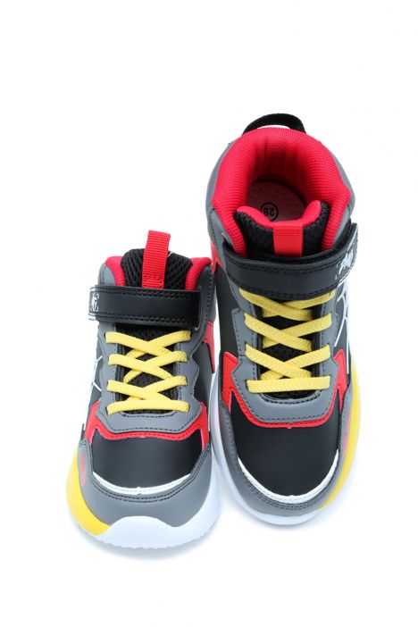 89823 Primigi Erkek Çocuk Sneaker 26-37 Siyah/Nero-Grigio - 11