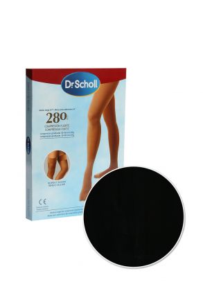 9019 Scholl 280 Den. Kasığa Kadar Sil. Varis Çorabı 30-40 mm/Hg Siyah / Nero