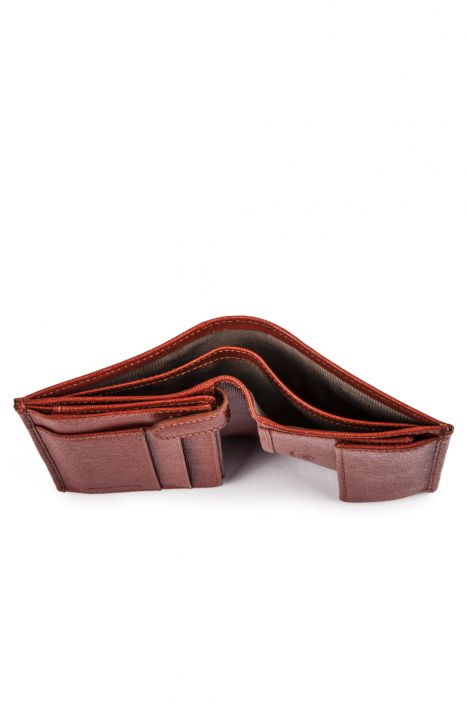 9061 Bric's Saffiano Kadın Deri Cüzdan 10x12 cm Turuncu / Orange