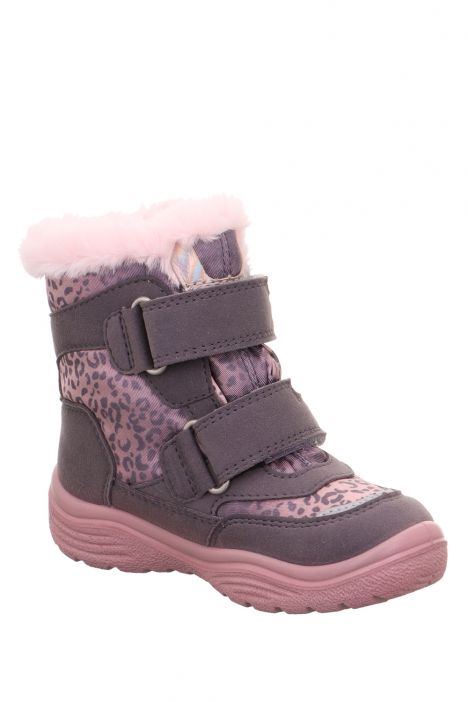 9091 Superfit Crystal Kız Çocuk Gore-Tex Bot 25-33 8530-CRYSTAL/LILA/ROSA/TEXTIL/EFFEKTLEDER