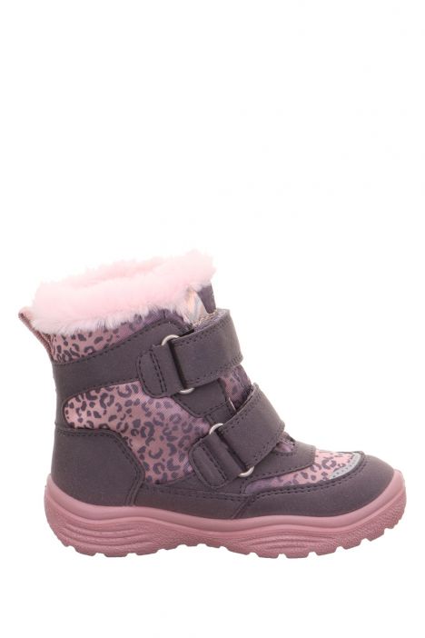 9091 Superfit Crystal Kız Çocuk Gore-Tex Bot 25-33 8530-CRYSTAL/LILA/ROSA/TEXTIL/EFFEKTLEDER