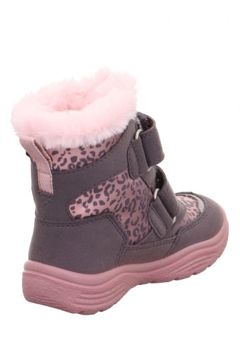 9091 Superfit Crystal Kız Çocuk Gore-Tex Bot 25-33 8530-CRYSTAL/LILA/ROSA/TEXTIL/EFFEKTLEDER
