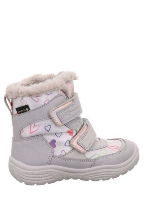 9091 Superfit Crystal Kız Çocuk Gore-Tex Bot 25-33 2500-HELLGRAU/SYNTHETIK/TEXTIL/EFFEKTLEDER