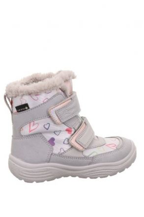 9091 Superfit Crystal Kız Çocuk Gore-Tex Bot 25-33 2500-HELLGRAU/SYNTHETIK/TEXTIL/EFFEKTLEDER