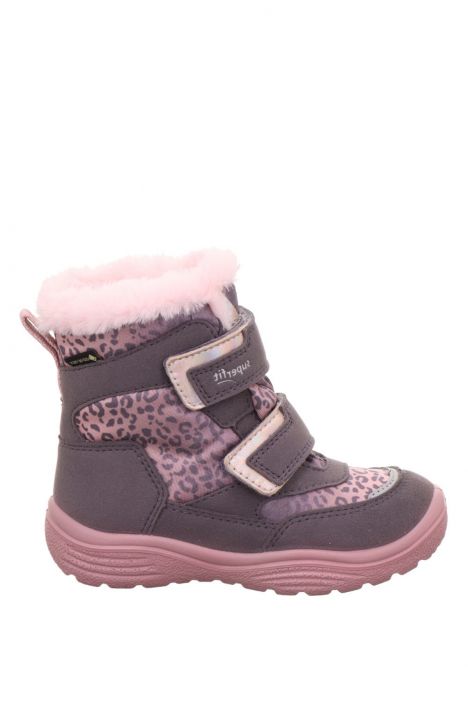 9091 Superfit Crystal Kız Çocuk Gore-Tex Bot 25-33 8530-CRYSTAL/LILA/ROSA/TEXTIL/EFFEKTLEDER