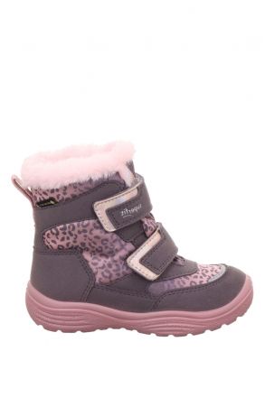 9091 Superfit Crystal Kız Çocuk Gore-Tex Bot 25-33 8530-CRYSTAL/LILA/ROSA/TEXTIL/EFFEKTLEDER