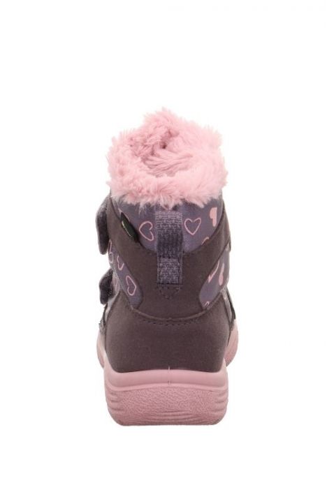 9091 Superfit Crystal Kız Çocuk Gore-Tex Bot 25-32 8510-LILA/ROSA/SYNTHETIK/TEXTIL/EFFEKTLEDER
