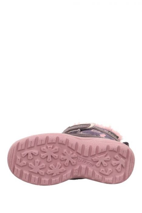 9091 Superfit Crystal Kız Çocuk Gore-Tex Bot 25-32 8510-LILA/ROSA/SYNTHETIK/TEXTIL/EFFEKTLEDER