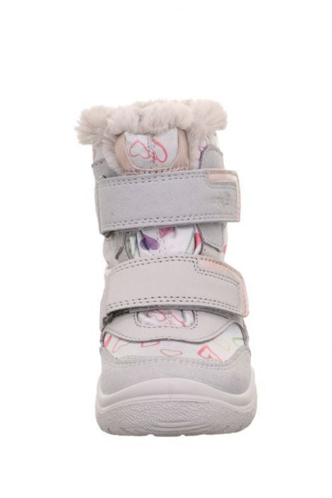 9091 Superfit Crystal Kız Çocuk Gore-Tex Bot 25-32 2500-HELLGRAU/SYNTHETIK/TEXTIL/EFFEKTLEDER
