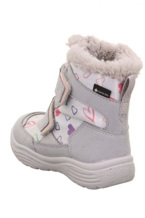 9091 Superfit Crystal Kız Çocuk Gore-Tex Bot 25-32 2500-HELLGRAU/SYNTHETIK/TEXTIL/EFFEKTLEDER